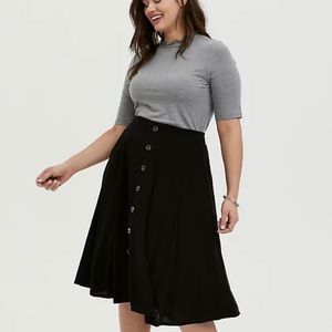 Torrid Midi Woven Skirt